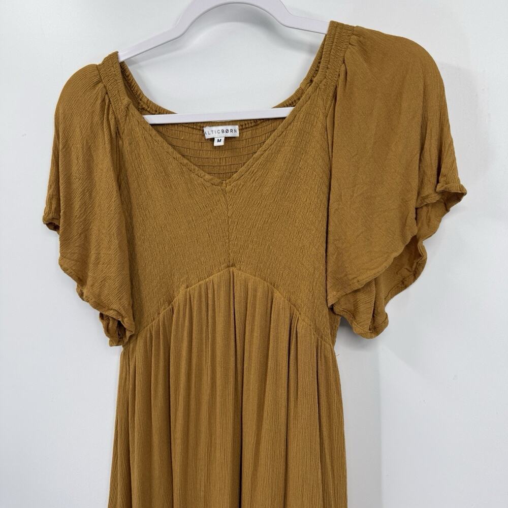 Baltic Born Medium Felicity Dress Butterscotch Tiered Midi Milkmaid Cottagecore - Picture 3 of 11